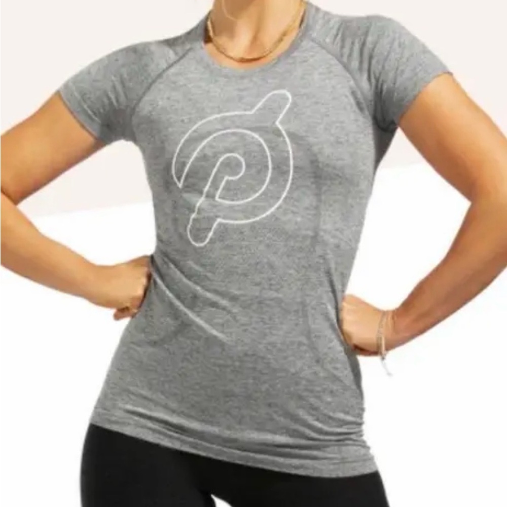 Lululemon x Peloton Swiftly Tech Short Sleeve Crew Gray Heathered size 10